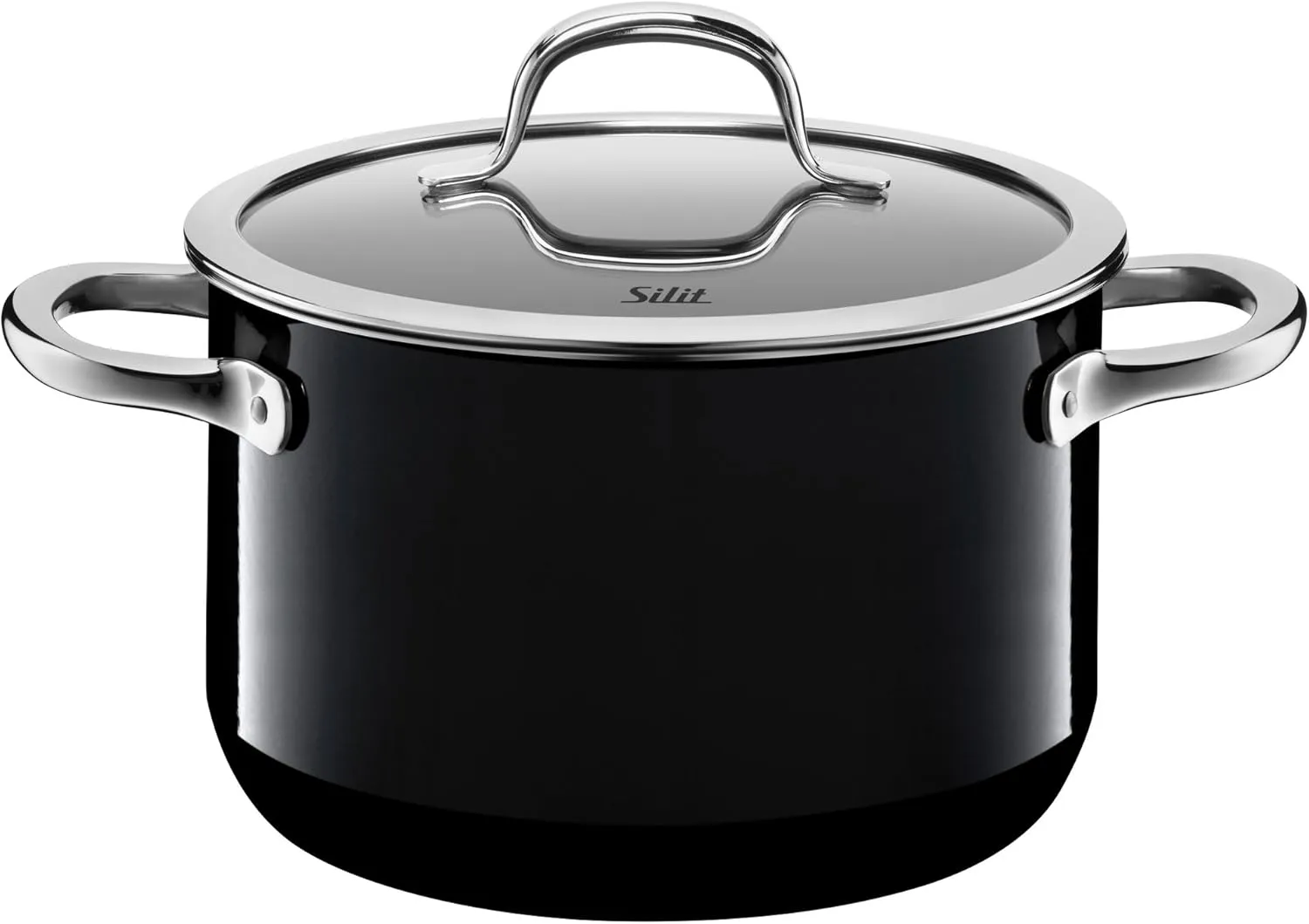 Silit "Passion High Casserole with Lid, Black, 20 cm