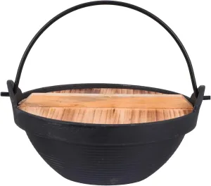 Single Person Camping Pan Pot Strainer Lid Removable Handle Pot Lid Japanese Style Hotpot