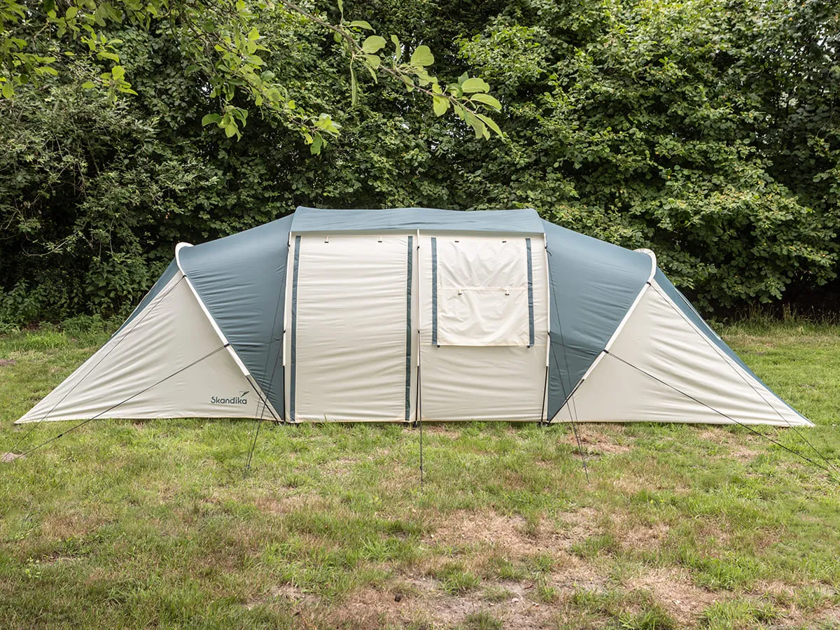 Skandika Kalmar 6 Tent Vis-A-Vis 6 Person in Beige & Green