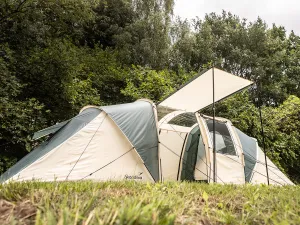 Skandika Kalmar 6 Tent Vis-A-Vis 6 Person in Beige & Green