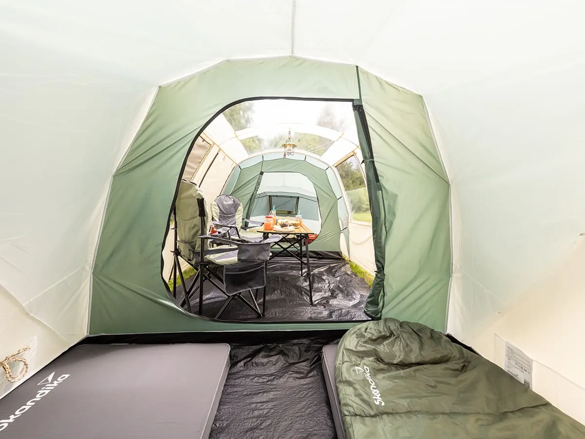 Skandika Kalmar 6 Tent Vis-A-Vis 6 Person in Beige & Green
