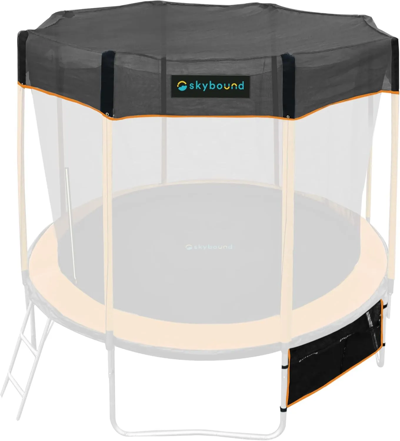 SkyBound Recreational Trampoline Cover - Round Outdoor Trampoline - Heavy Duty Sun Shade Covers for Straight-Pole Round Trampolines - Only Includes Top Cover and Shoe Bag