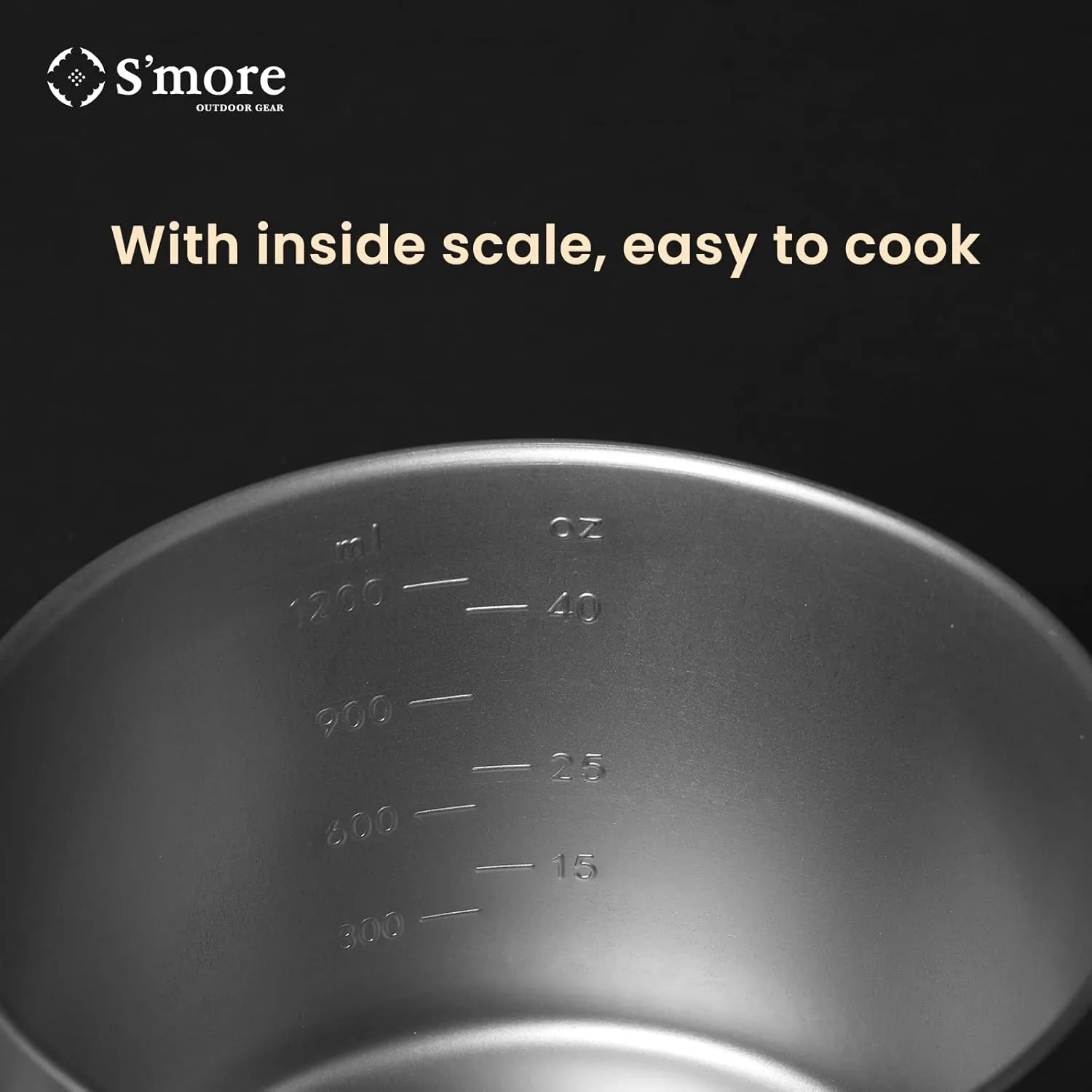 S'more Titanium Cooking Set, Ultralight Eco-Friendly Camping Cookware, Pot and Pan 2 in 1 with Folding Handle for Hiking, Traveling, and Picnic