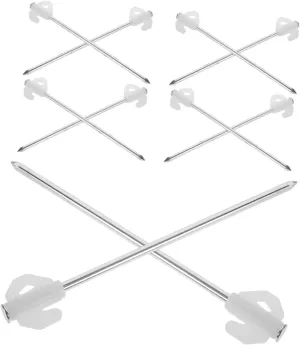 Sosoport 10pcs Glow Dark Tent Stakes Heavy Duty Pegs for Camping Beach and Grassy Areas Robust Anchoring for Strong Winds Durable Versatile Outdoor Use