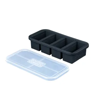 Souper Cubes 1-Cup Silicone Freezing Tray: Charcoal