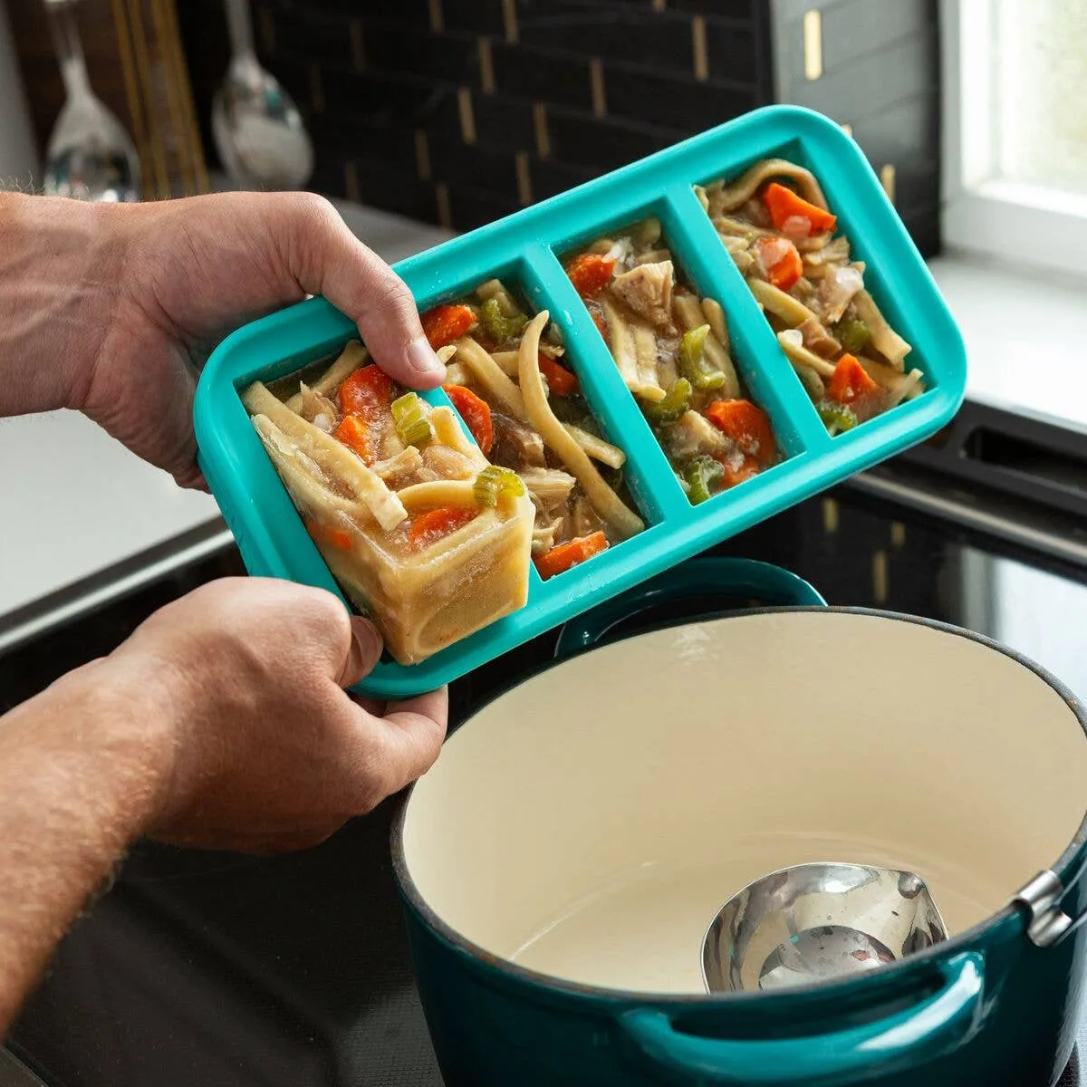 Souper Cubes Silicone Freezing Trays - Assorted Sizes - Aqua