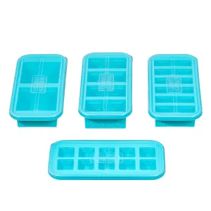 Souper Cubes Silicone Freezing Trays - Assorted Sizes - Aqua
