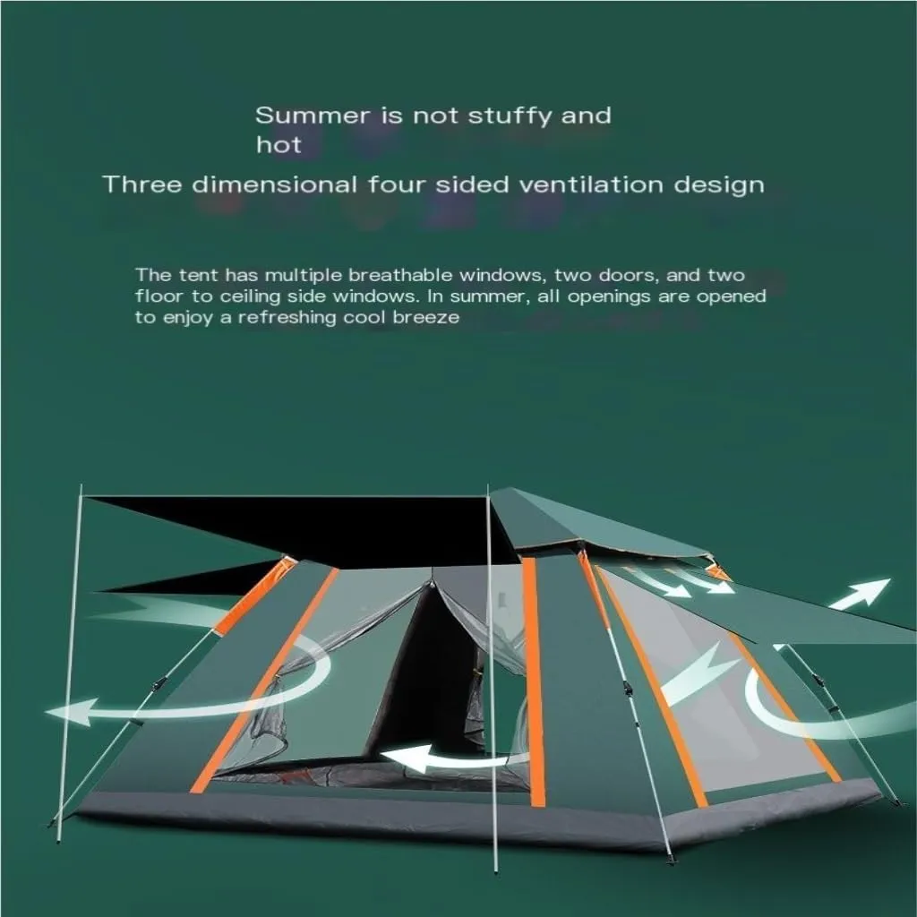 Spacious and Lightweight Tent Outdoor Camping Folding Fully Automatic Tent Sun Protection Quick Opening Ventilated Tent Portable Tent Outdoor Tent