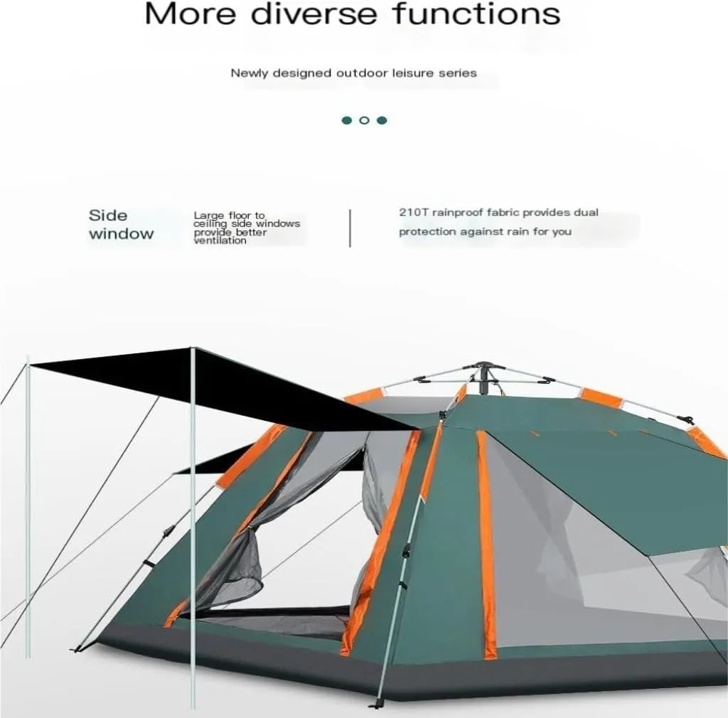 Spacious and Lightweight Tent Outdoor Camping Folding Fully Automatic Tent Sun Protection Quick Opening Ventilated Tent Portable Tent Outdoor Tent