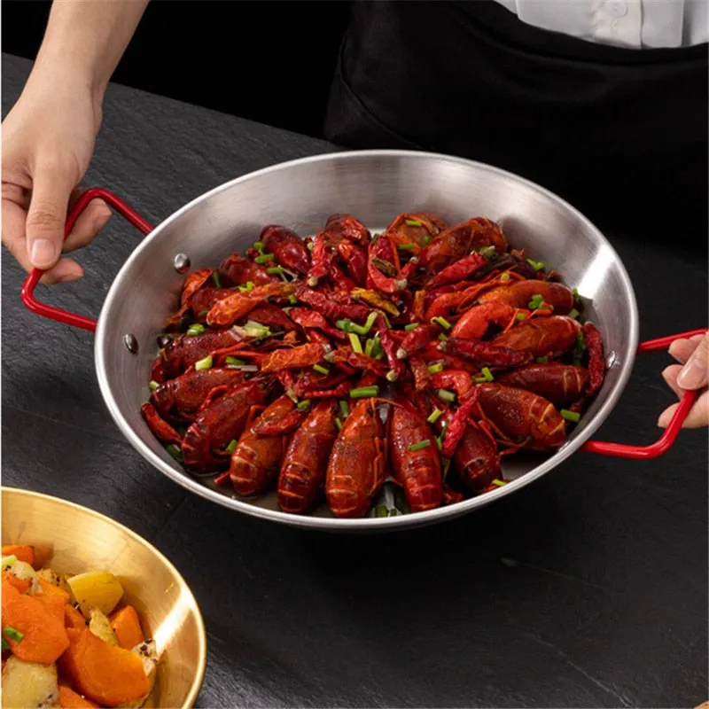 Spanish Paella Stainless Steel  Pan