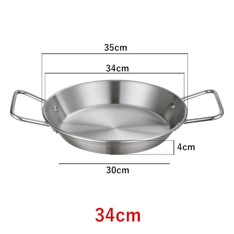 Spanish Paella Stainless Steel  Pan