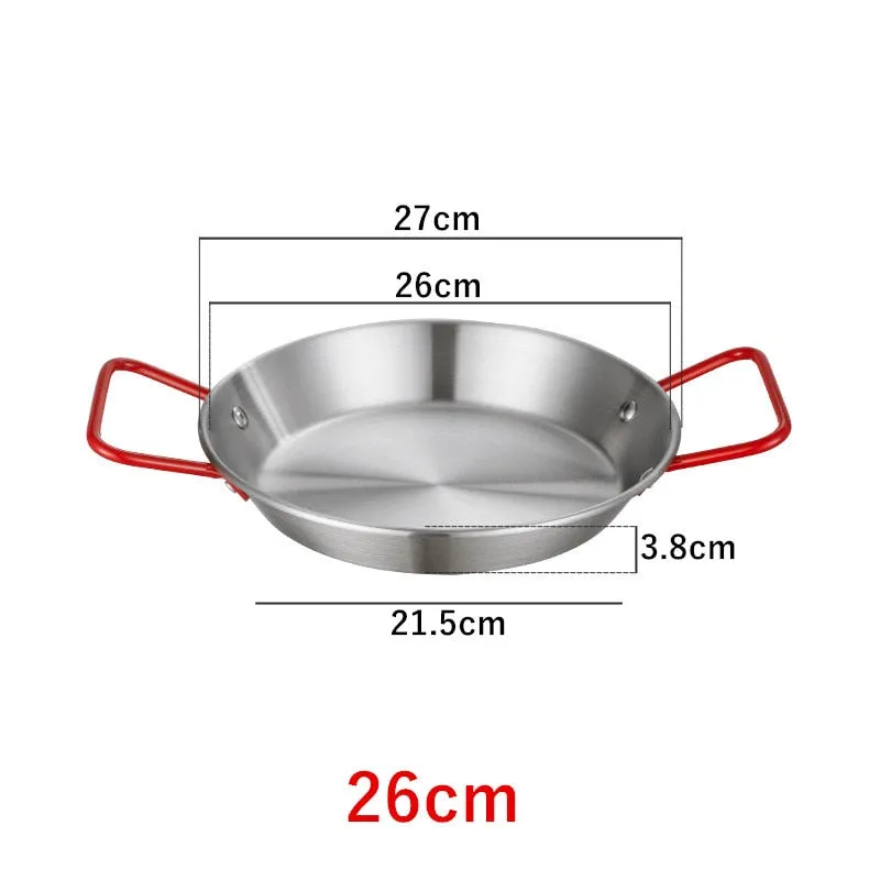 Spanish Paella Stainless Steel  Pan