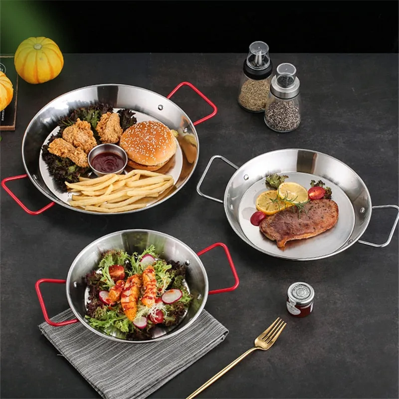 Spanish Paella Stainless Steel  Pan