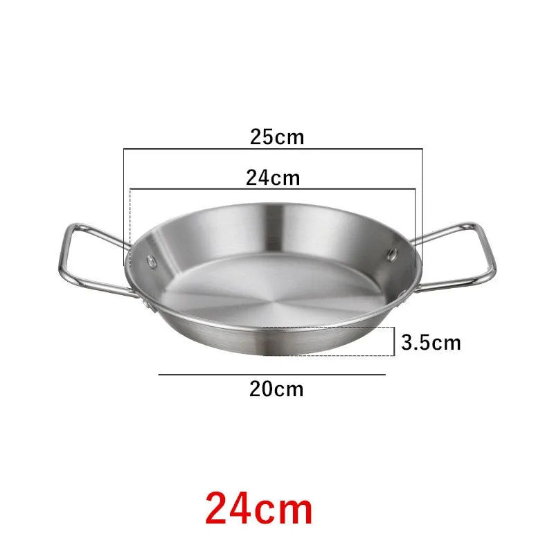 Spanish Paella Stainless Steel  Pan