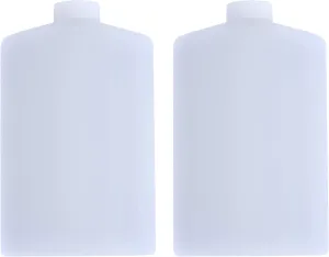SportFlask Fighter Pilot Flask Great for Concerts, Fishing, Skiing, Backpacking, Hiking - 16oz US Military Issue Plastic Flask BPA Free Made in USA (Natural Pack of 2)