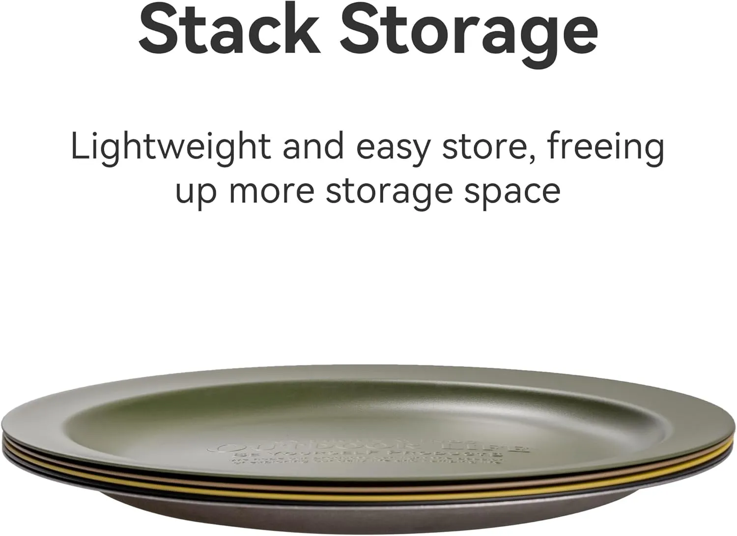 Stainless Steel Camping Plates 2pcs Set, Insulated Dinnerware Portable Cookware, for Outdoor Camping Hiking BBQ Picnic Home, Black