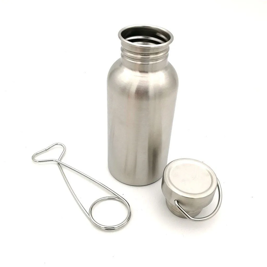 Stainless Steel Portable Kettle Outdoor Camping Hiking Essential Cup Pot Kit