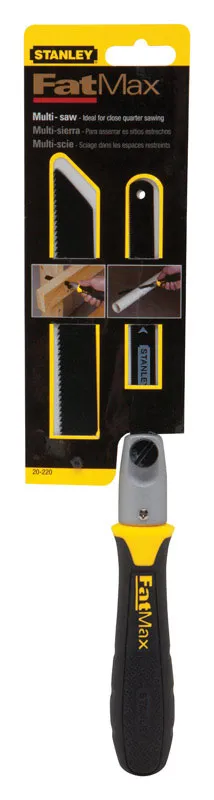 Stanley FatMax 6 in. Carbon Steel Multi Hand Saw 10 and 24 TPI 3 pc