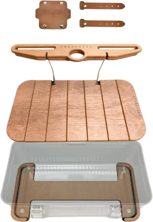 Stanley Lunch Box Accessories for 10qt, 9.5L PUPACAMP Handmade Wood Table (Single Lantern Hanger Kit), Natural, st-pupa-01
