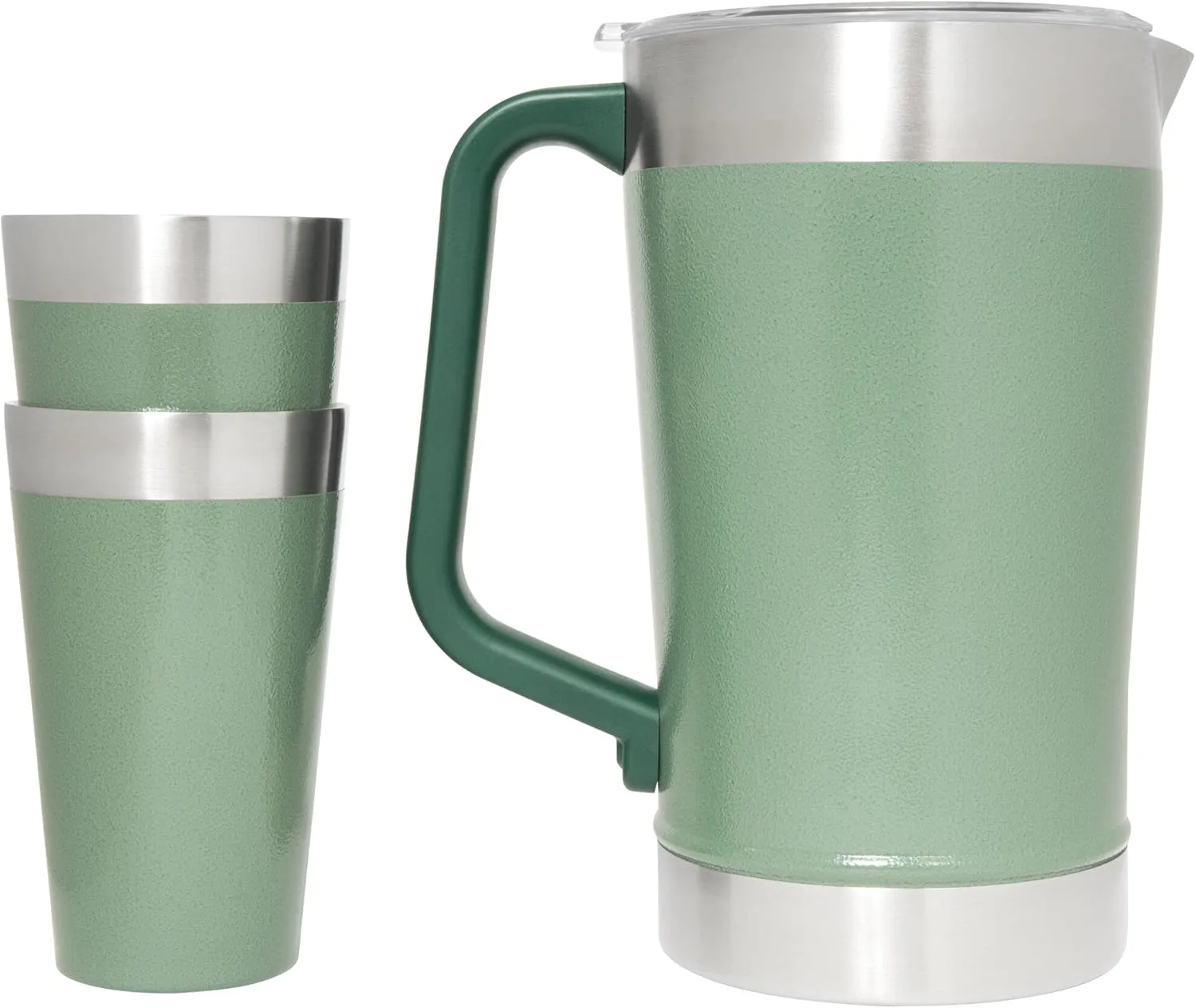 Stanley Stay-Chill Pitcher 64 oz | Cold Water, Beer, and Drink Pitcher with Lid | Large Capacity Durable Beverage Container with Handle | Insulated Stainless Steel | BPA-Free
