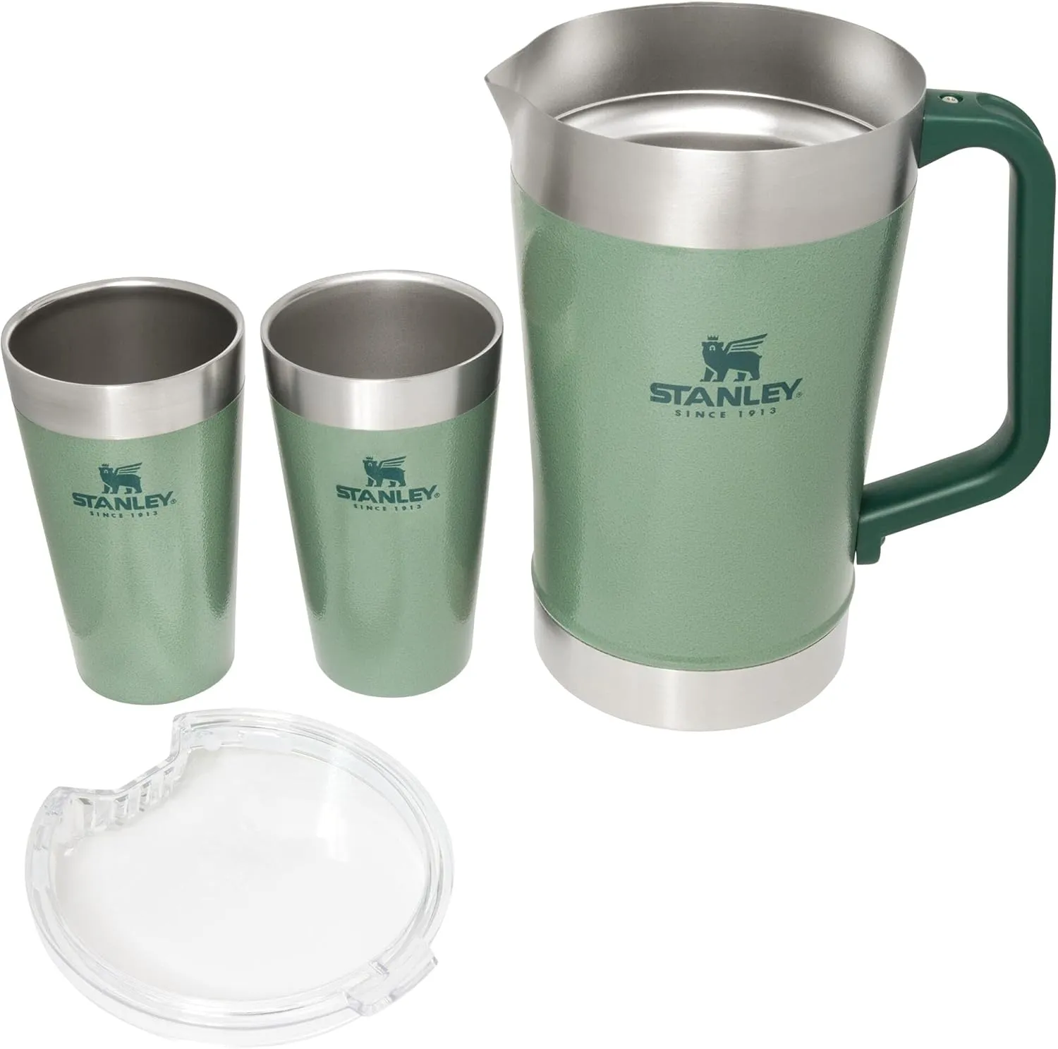 Stanley Stay-Chill Pitcher 64 oz | Cold Water, Beer, and Drink Pitcher with Lid | Large Capacity Durable Beverage Container with Handle | Insulated Stainless Steel | BPA-Free