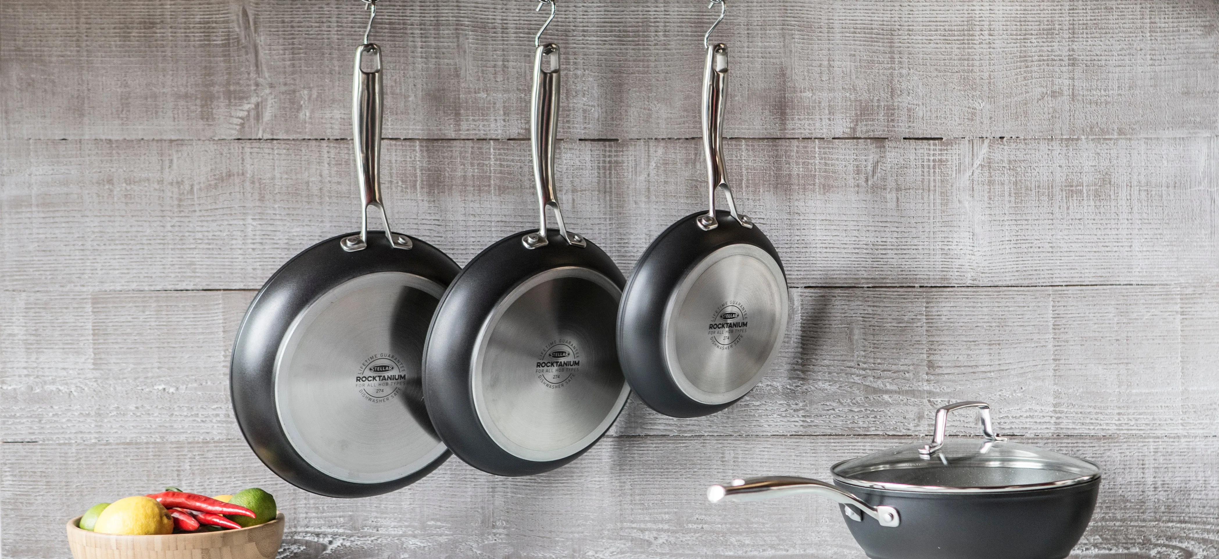STELLAR <BR>
Rocktanium 24cm frying pan, non stick <BR>