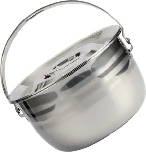 Stew Soup Pot Large Capacity Camping Cook Set Non-stick Home Kitchen Stainless Steel