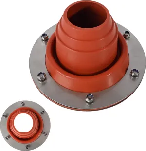 Stove Jack Kit for Tent - High Temp Silicone Pipe Boot Flashing Roof Flue Kit for Stove, Yurt, Frontier, Compatible with Triple Wall Pipe Sections