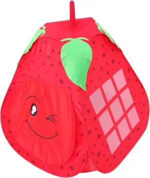 Strawberry Tent Portable Playhouse for Indoor Fun Foldable Game House for Ages Easy to Install Cute Design for Imagination and Creativity