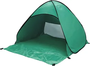 Sun Protection Outdoor Beach Tent, Automatic Portable UV Beach Tent, Sun Shade Instant Tent, with a Carry Bag for Camping, Fishing, Hiking,Picnicing, Traveling, Green