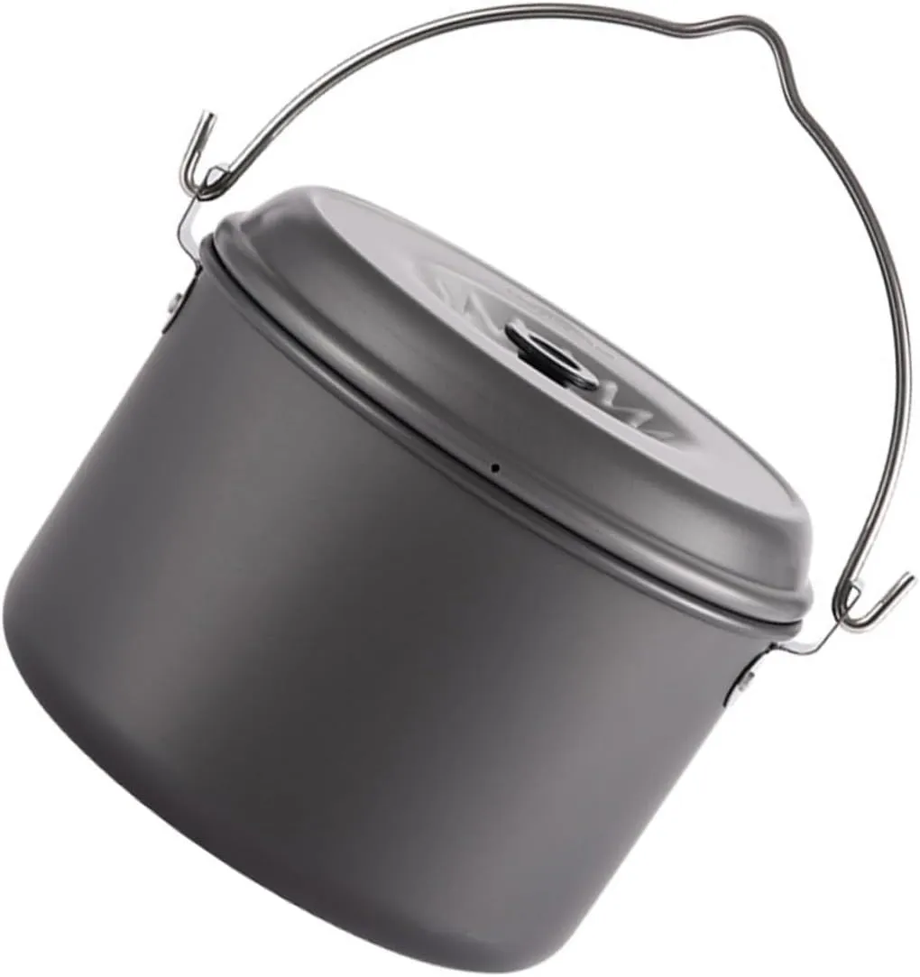 SUPVOX 2 Pcs Outdoor Pot Cooking Pot Camping Frying Pan Picnic Cookware Grill Kit Grilling Accessories Camping