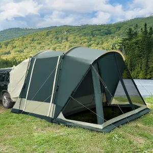 SUV Tent with Screen Porch, 5 Person Car Tents for Camping, SUV Tailgate Tent for Outdoor, Van Car Camping with Movie Screen, 12'x10'x87in(H)