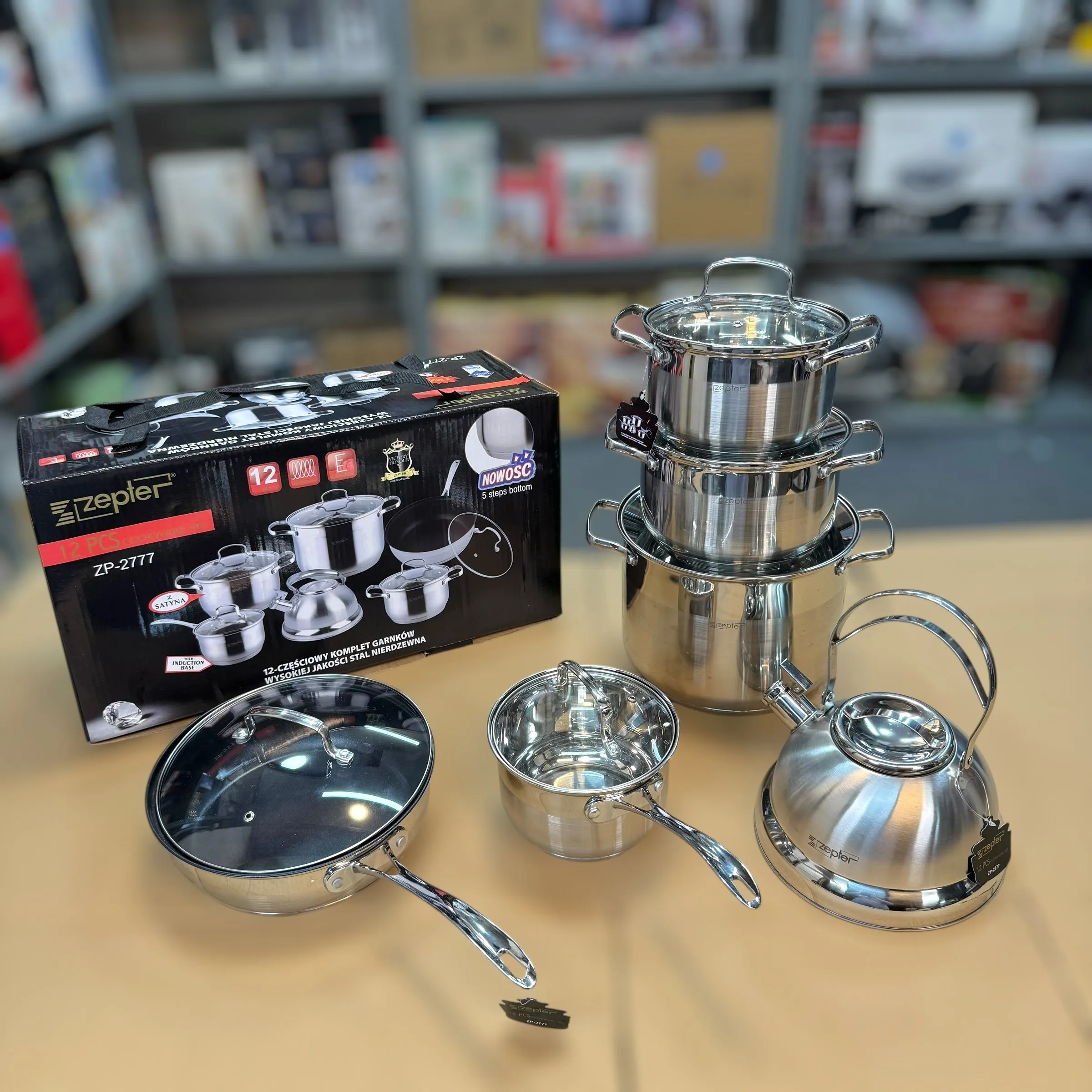 Swiss Lot Imported 6 Piece Stainless steel Kitchen Set