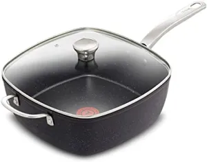 T-FAL Sapphire 6Qt Deep Square Pan with Lid (26cm) - G1044054