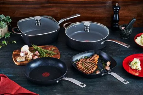T-FAL Sapphire 6Qt Deep Square Pan with Lid (26cm) - G1044054