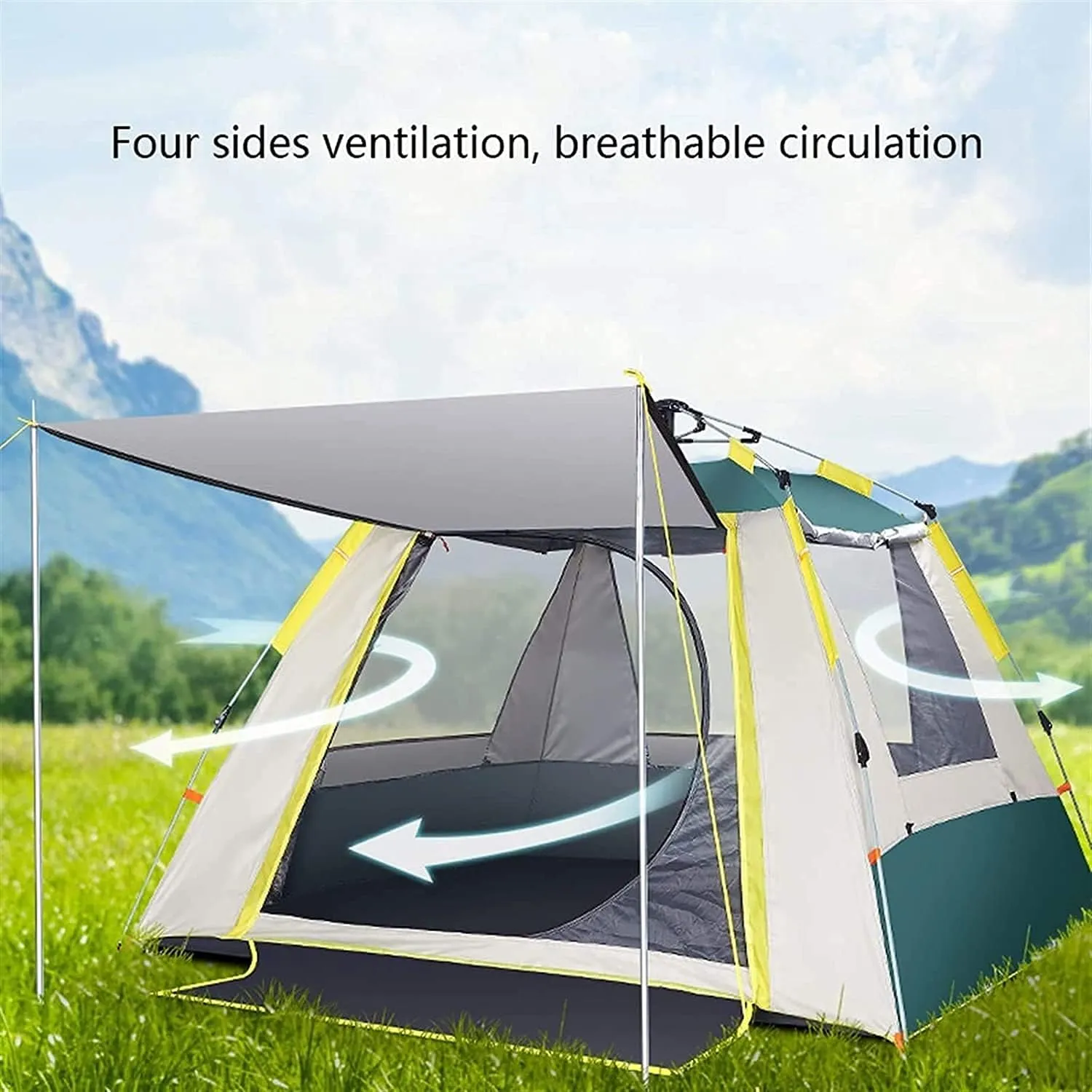 Tent Automatic Camping Beach Tent Waterproof Windproof Tent Instant Pop Up Open Awning Tents Outdoor Sunshelter Outdoor