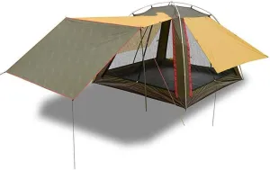 Tent Outdoor Camping Tent, Pergola, 4-Person Family Beach Awning, Aluminum Equipment Backpack, 240 * 240 * 175cm Outdoor Camping