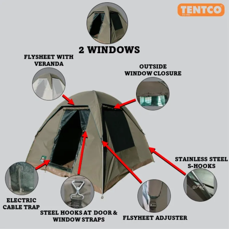 Tentco Ranger Safari 2-Person Canvas Dome Tent