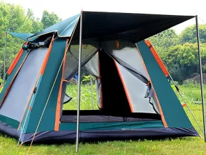 Tents Family Tent Pop Up Tents for Camping 6 Person Waterproof,10 Seconds Set Up Camping Tent, Cabin Tent Instant Setup with Sun Shade, Advanced Venting Design (Color : Set 1)