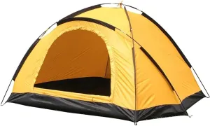 Tents for Camping Outdoor Rainproof Camping Tent Wild Beach Tent Family Outdoor Party High-Density Mesh Ventilate Double Camping Tents (Color : Yellow)