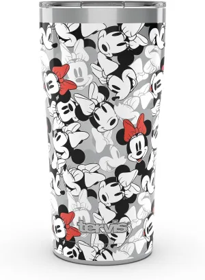 Tervis Disney - Minnie Expressions Triple Insulated Insulated Tumbler Travel Cup Keeps Drinks Cold & Hot, 20oz Legacy, Stainless Steel