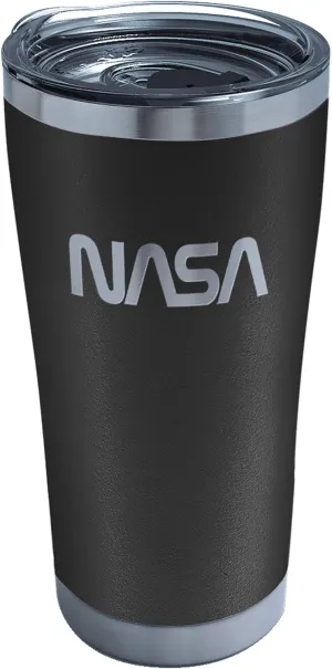 Tervis NASA Triple Walled Insulated Tumbler Travel Cup Keeps Drinks Cold & Hot, 20oz Legacy - Stainless Steel, Logo, 1 Count (Pack of 1)