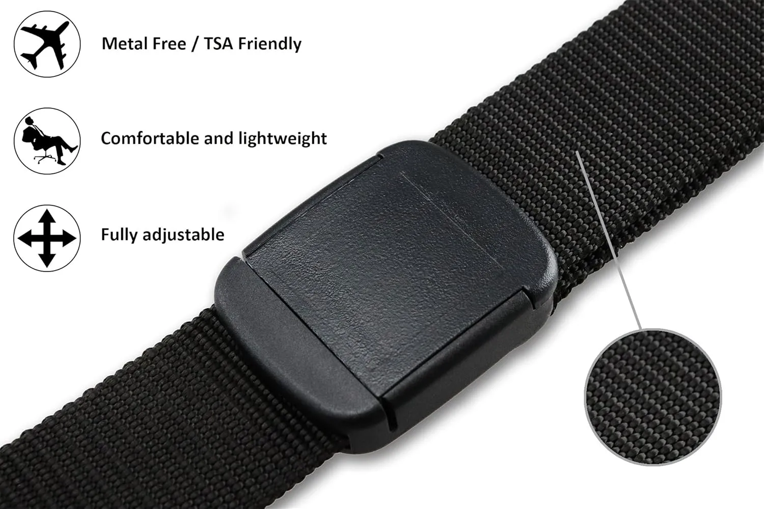 Thomas Bates Fish Pattern Metal Free Hiker Web Belts