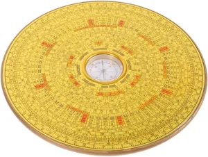 TOYANDONA Traditional Chinese Compass Alloy Metal Craft Portable Taoist Navigation Feng Shui Decor Great for Camping