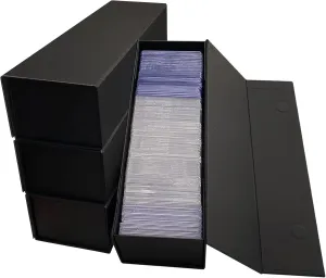 Trading Card Storage Box, Top loaders Storage Box, Trading Card Holder Top loader Hobby Box for 800 Count Cards - 4 PACKS
