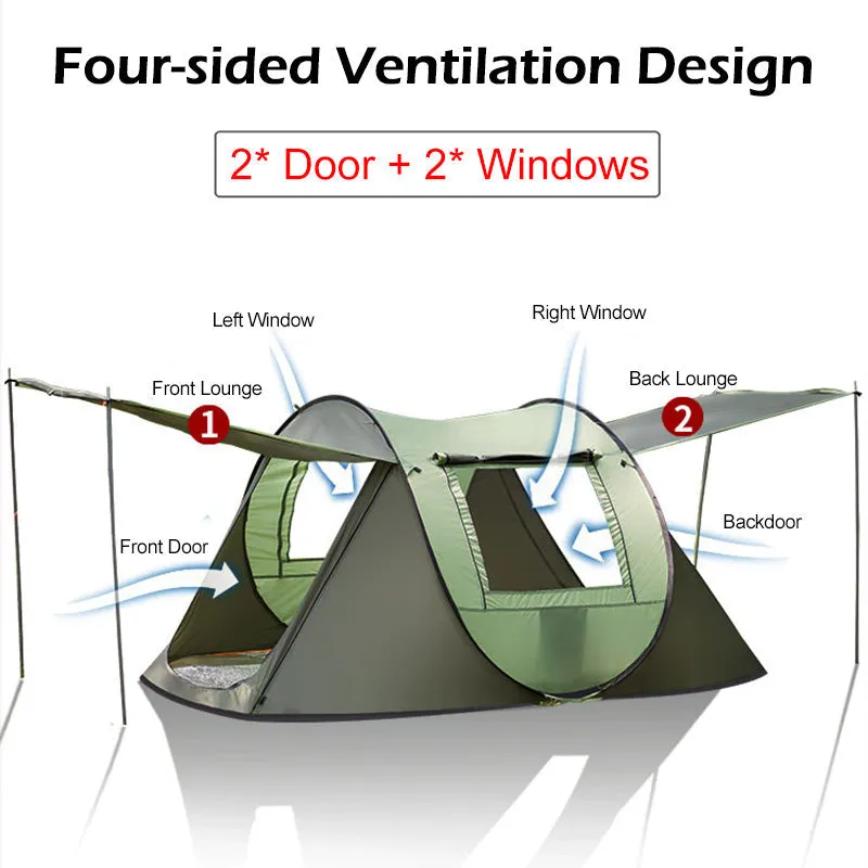 TrailHaven 5P Waterproof Tent – 4–5 Person Lightweight Shelter System