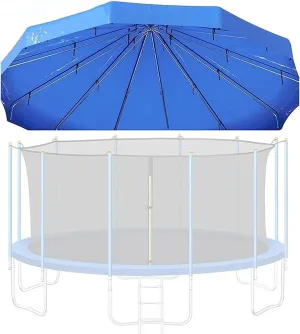 Trampoline Canopy with Frame Outdoor Trampoline Sun Shade Cover Rainproof Sun Protection Tent Trampolines Accessories