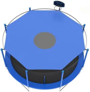 Trampoline Shade Coveruv Protection, Trampoline Sunshade Sunproof, Trampoline Tent Cover, Weatherproof Tear Resistant,10ft 8 Poles