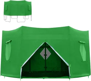 Trampoline Tent - Anti-Uv Cover | Trampoline Top Screen, Backyard Fun Sun Shelter, Shade Cover, Outdoor 6ft 8ft 10ft 12ft 14ft Sun Protection Canopy for Backyard Playground