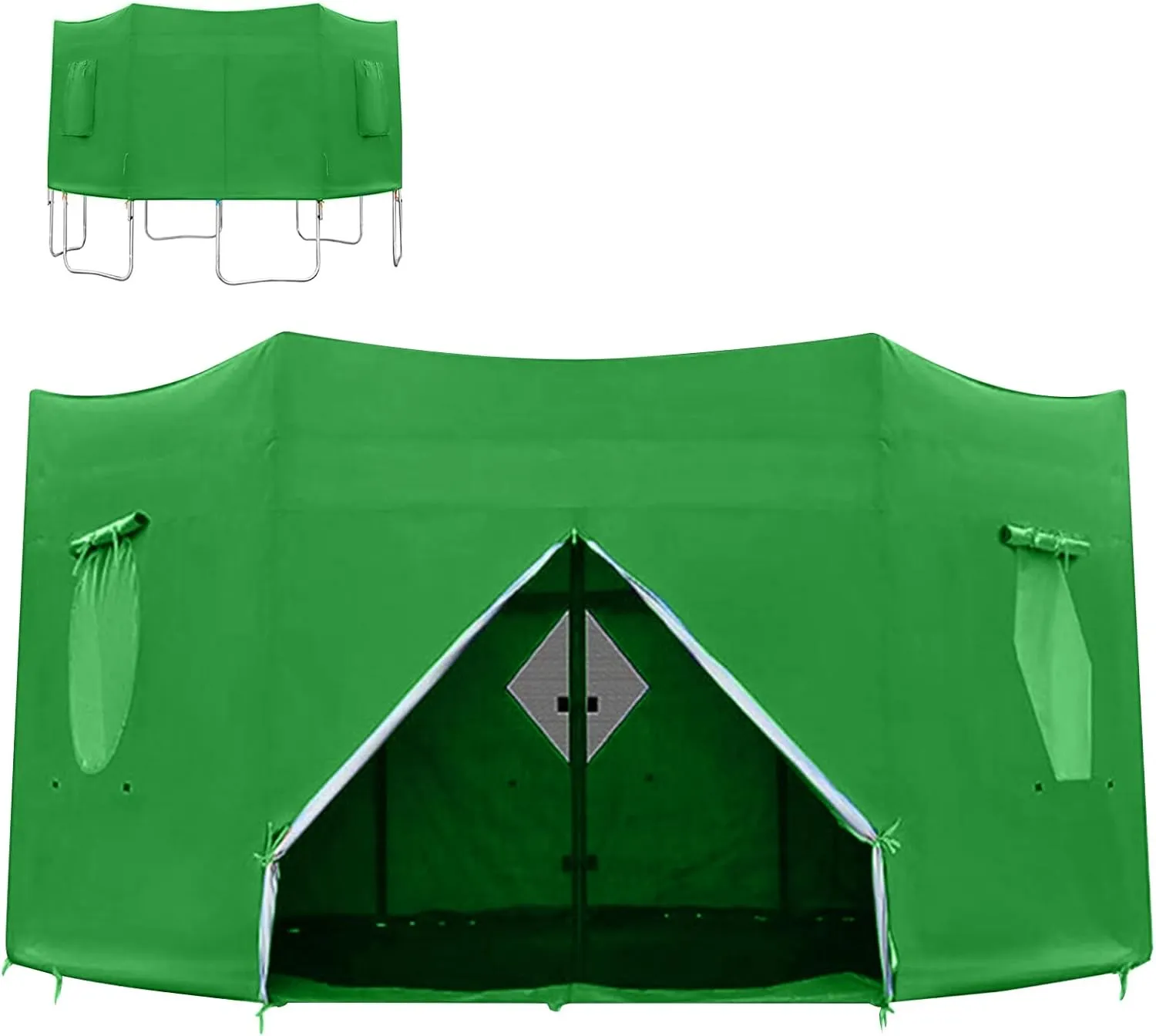 Trampoline Tent - Anti-Uv Cover | Trampoline Top Screen, Backyard Fun Sun Shelter, Shade Cover, Outdoor 6ft 8ft 10ft 12ft 14ft Sun Protection Canopy for Backyard Playground